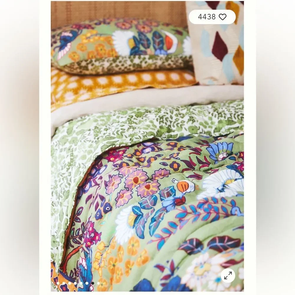 Anthropologie Averill Organic Cotton Quilt King size